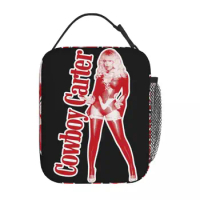 2024 New Album Cowboy Carter Beyonce Thermal Insulated Lunch Bag for Travel Singer Portable Food Bag Cooler Thermal Lunch Boxes