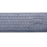 Transparent Dustproof Silicone Keyboard Cover Protector Skin For Dell KB213P KM632 Desktop Computer All-in-one PC