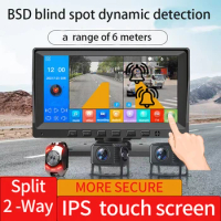 7 Inch 2-way Blind Spot BSD Alarm Truck Intelligent Systems Visible Camera WIFI Night Vision Device Car Alarm Monitor Screen
