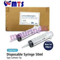 [Onemed Disposable Syringe 50 cc LUER LOCK / ml BOX ISI 20pcs LL