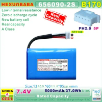 656090-2S 136095 7.4V 5000mAh 37Wh NTC Polymer Li-Ion Battery for The MIFA WILDBOX Speaker,Satellite Finder Meter B170