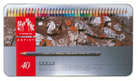瑞士Caran dAche卡達專家級PABLO油性40色彩色鉛筆盒*666.440