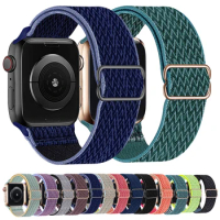 Nylon Loop Strap For Iwatch 7 Smartwatch Iwo 13 Pro W26 + DT100 X6 X7 X8 T500 W66 W56 Series 5 6 SE 7 44 42 40 38 mm Watch Band
