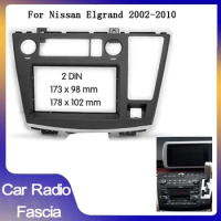 Double Din Car Radio Fascia For Nissan Elgrand 2002-2010 car Radio Fascia Car Refitting Frame Panel DVD Player Bezel