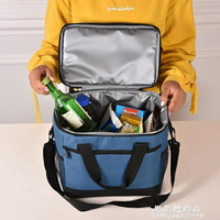 買一送一保冷袋 飯盒袋保溫手提袋 防水便當包 釣魚旅行牛津布特大號帶飯包【果果新品】