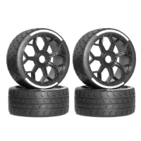 Tayar Hitam Getah, RS, 102 * 42mm, Jejari Roda 17mm, Untuk Kereta RC Arrma 1 / 7 Infraction Felony,
