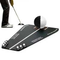 Portable Golf Putting Mirror Training Tools Golf Simulator Putting Alignment Swing Trainer Straight Practice Golf Training Aids