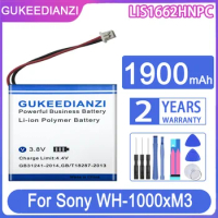 GUKEEDIANZI Battery SP 624038 LIS1662HNPC (WH-1000xM3) 1900mAh For Sony WH-1000xM3 WH-1000MX4 WH-CH710N/B WH-XB900 WH-XB900N