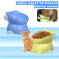 Tempat Makan Kucing & Anjing Mangkuk Makan Desain Kucing Lucu Kaki Tinggi Anti Semut