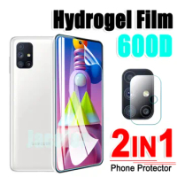 2in1 Hydrogel Film For Samsung Galaxy M51 M31s M21 M11 M31 Prime Soft Screen Protector Sansung M 31 s 11 31s 51 21 Camera Lens