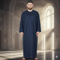 Gamis Pria Jubah Jumbo Lengan Panjang Gamis Bigsize lengan panjang PUTIH JUMBO XXXL