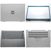 New For Dell Inspiron 14 Plus 7420 7425 Laptop LCD Back Cover Front Bezel Upper Palmrest Bottom Base Case Keyboard Hinges