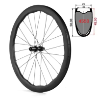 Carbon Wheels Princeton PEAK4550 WAKE6560 EVO 700C Road Gravel Bicycle Tubeless 28mm Width V Disc Br