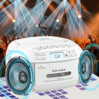 Boombox CD Cassette Bluetooth with FM Tape Portable CD player Student Learning U disk MP3 Stereo Music Player