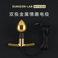 【情趣用品 超值好物】【地牢實驗室】新款二代金屬電極情趣脈沖電擊肛塞蛋SM郊狼配件