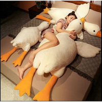 鵝 抱枕 玩偶 大白鵝抱枕 趴趴鵝 兒童玩偶 毛絨 公仔 佈娃娃 床上睡覺抱玩偶 女 情人節生日禮物鴨