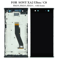 For SONY Xperia XA2 Ultra LCD Display Touch Screen Digitizer Assembly H4233 H4213 H3213 H3223 Replacement For SONY C8 XA2 U LCD
