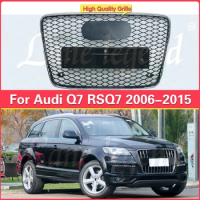 For Audi Q7 Q7L 2006-2015 Car Front Bumper Grille Centre Panel Styling Upper Grill Front Grille Ventilation Net