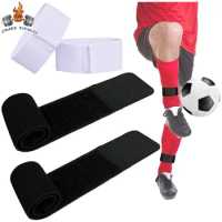 1Pair Adjustable Shin Fixed Strap Soccer Shin Guard Straps Anti Slip Lightweight Soccer Ankle Guards for Children Youth Football