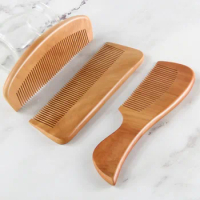 Natural Peach Wooden Comb Healthy Massage Anti-Static Combs Bamboo Hair Vent Brushes Hair Care Tool Beauty Accessories Wholesale