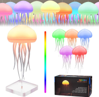Meduse Lamp Jellyfish Luminous Night Light for Children Rechargeable RGB LED Ambient Night Light for