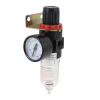 AFR-2000 Pneumatic Filter Regulator Air Treatment w 0-1MPa Pressure Gauge