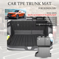 Car Boot Trunk Mat For Honda XRV XR-V HRV HR-V VEZEL 2023 2024 2025 Waterproof Carpet Storage Pad Back Seat Mat Auto Accessories