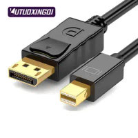 MiniDP to DP HD 4k Adapter Cable 144Hz Computer Display Connection Mini DP Data Cable For Television Projector Monitor 1.8m