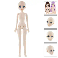 Fashion Doll BJD Doll Head and Body Figures Doll Super Flexible BJD Doll Toy