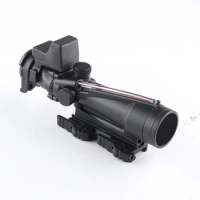 4X32 Real Fiber Glass Reticle Optic Sight Airsoft Riflescope Holographic Scope 20mm rail mount Hunting Accessories