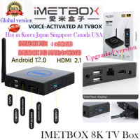 [Genuine]2023 Best IMETBOX M3 MAX 128GB 8K Ultra TV box Dual wifi Hot in korea Japan USA CA SG thailand MY TW PK UBOX10 EVPAD 6P