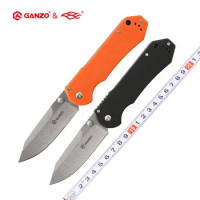 58-60HRC Ganzo G7452 440C blade G10 Handle Folding knife Survival Camping tool Pocket Knife tactical edc outdoor tool