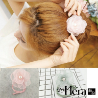 【HERA赫拉】絹紗玫瑰珍珠花苞丸子盤髮器-2色