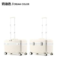 喼上翻蓋鋁框拉桿箱橫款手提行李喼男女20寸旅行喼攝影機長箱
