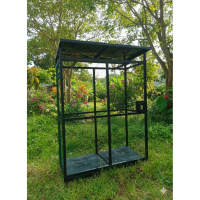 Kandang Burung Aviary Besar 200x150x70 cm - Hollow Baja Ringan & Atap Fiber