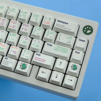 ECHOME VIM Programmer Keycap Set PBT Retro Style Simplicity Custom Keyboard Cap Cherry Profile KeyCap for Mechanical Keyboard