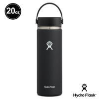 Hydro Flask 寬口 20oz=591ml 保冷 保溫瓶 時尚黑 HFW20BTS001