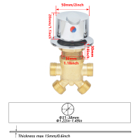 Bathtub Tap ss Switch Control Valve Cold&Hot Shower Mixer Faucet Split 2 Way Water Divide Bathroom C