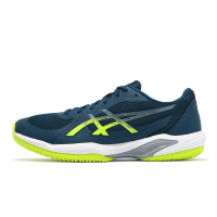Asics 網球鞋 Solution Swift FF 2 男鞋 藍 綠 美網配色 輕量 緩衝 運動鞋 亞瑟士 1041A466400