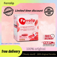 【Buy 3 Get 1 Free】 Ferrolip FORTE Iron Supplement Complex to Xtreme Lemon Flavor, Improves Anemia /