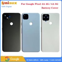 For Google Pixel 4A 4G Battery Cover Door Back Housing Rear Case Pixel 4A 5G Battery Door With Camera Lens Replacement Parts