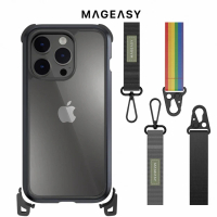 MAGEASY iPhone 14 Pro 6.1吋 Odyssey+ 超軍規防摔掛繩手機殼(吊繩殼 背帶殼/無磁圈款)