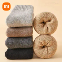 Xiaomi 3Pairs/Lot Winter Warm Men Socks Wool Soild Color Cashmere Super Thicker Thermal Socks Comfortable Winter Men Stockings