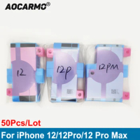 Aocarmo 50Pcs/Lot For iPhone 12 12 Pro 12 Pro Max Adhesive Battery Glue Sticker Waterproof