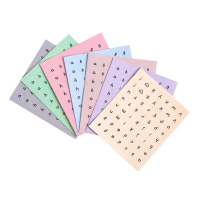 Letter Small Round Sticker/ Huruf Kecil