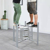 優樂悅~餐桌腳定制大圓桌架可折疊鐵藝桌腿支架實用伸縮桌架實用桌腳架子