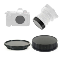 Camera Front Body Cap / Lens Rear Cover for Leica T TL TL2 CL SL SL2 SL3 Panasonic S1 S1R Sigma FP L Lenses as 14025 &amp; 14028
