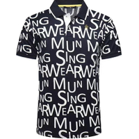 新款男生衣服t恤MUNSINGWEAR/萬星威高爾夫男裝短袖polo衫夏季翻領速乾T恤欧码衣服男