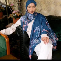 Kamima Sagara Series Bunaken Scarf - Blue