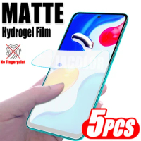 5pcs Matte Hydrogel Film For Xiaomi Redmi Note 12 12S 11 11S 10 10S 9 9S For Note11S Note9S Note11 Note12S Gel Screen Protector